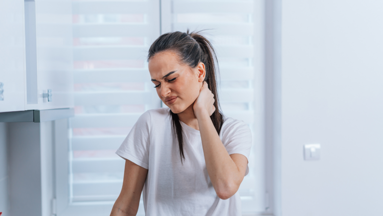 Women with neck pain thinking of booking in with a Petts Wood Chiropractor