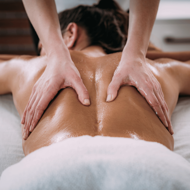 Sports Massage Petts Wood patient being treated at back care chiropractic